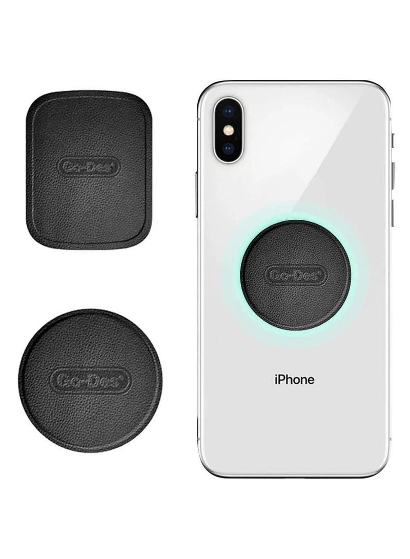 جو-ديز حامل جو-ديس 2 في 1 بلوحة جلدية GD-G030 مغناطيسي للهاتف – قاعدة تثبيت قوية وحامل سيارة للهواتف الذكية - Image 1