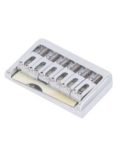 Thoraya Hardtail Bridge with Saddles Metal 6 String Fixed Replacement for Strat Electric Guitar  - Image 3