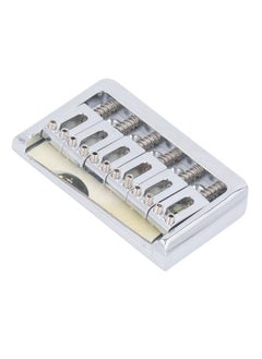Thoraya Hardtail Bridge with Saddles Metal 6 String Fixed Replacement for Strat Electric Guitar  - Image 4