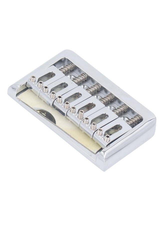 Thoraya - Hardtail Bridge with Saddles Metal 6 String Fixed Replacement for Strat Electric Guitar - Image 1
