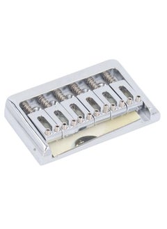 Thoraya Hardtail Bridge with Saddles Metal 6 String Fixed Replacement for Strat Electric Guitar  - Image 5
