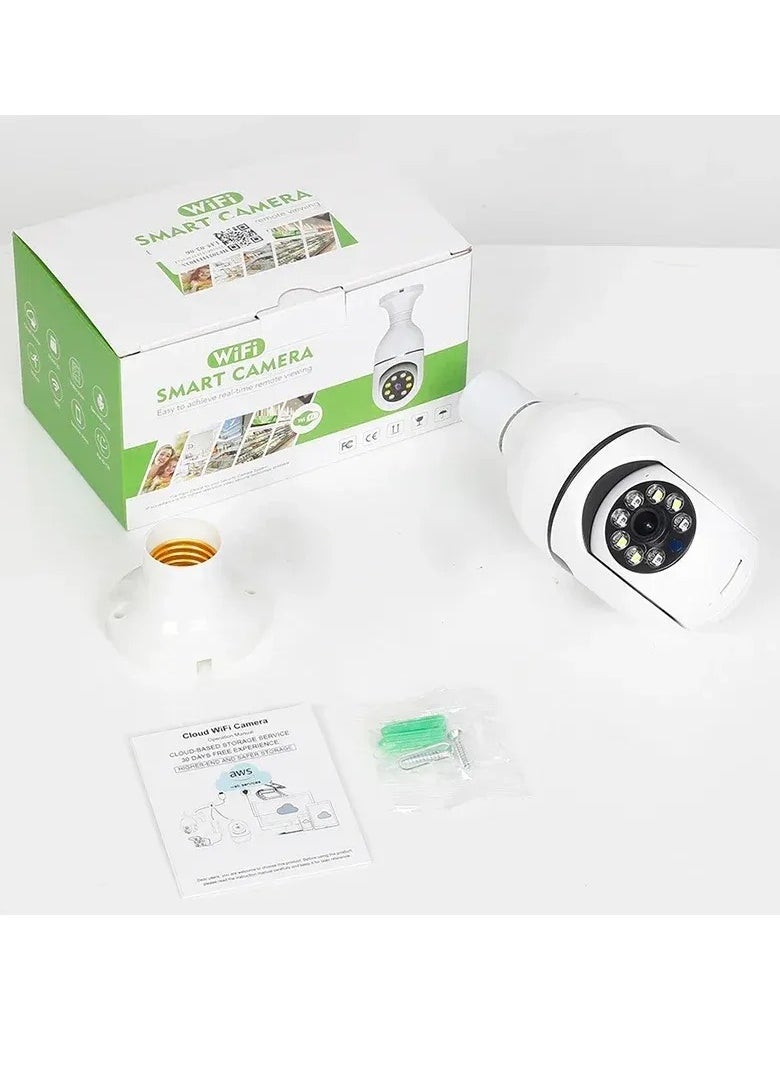 Generic - Wireless Tovnet Wifi Pan Tilt Light Bulb Security Camera 360 Degrees 3.0MP Cam Home Surveillance CCTV Panoramic IP Camera with Night Vision Smart Motion Detection - Image 1