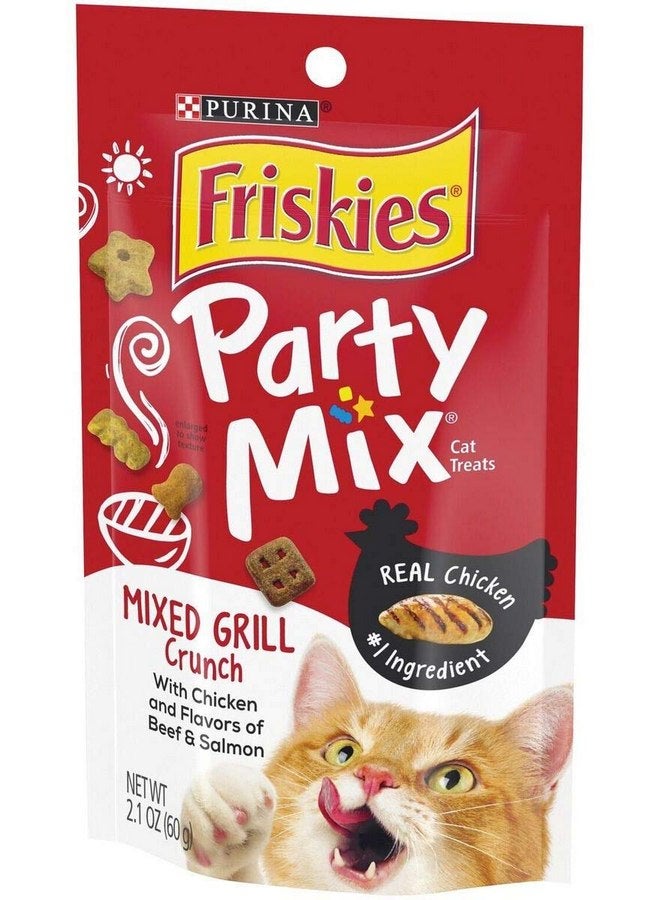 فريسكس وجبة فريسكس بارتي ميكس للقطط بنكهة الدجاج المشوي المختلط، لحم البقر والسلمون، 2.1 أونصة - Image 2