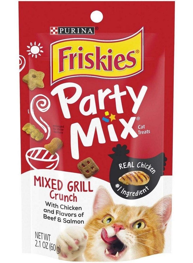 فريسكس وجبة فريسكس بارتي ميكس للقطط بنكهة الدجاج المشوي المختلط، لحم البقر والسلمون، 2.1 أونصة - Image 1