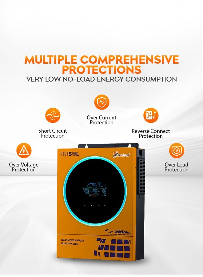 Maxima Dusol Direct 2 Solar 3.6K Inverter – High-Capacity Solar-Compatible Power Backup, Fast & Efficient Energy Management for Home, Office, and Commercial Use - Image 3