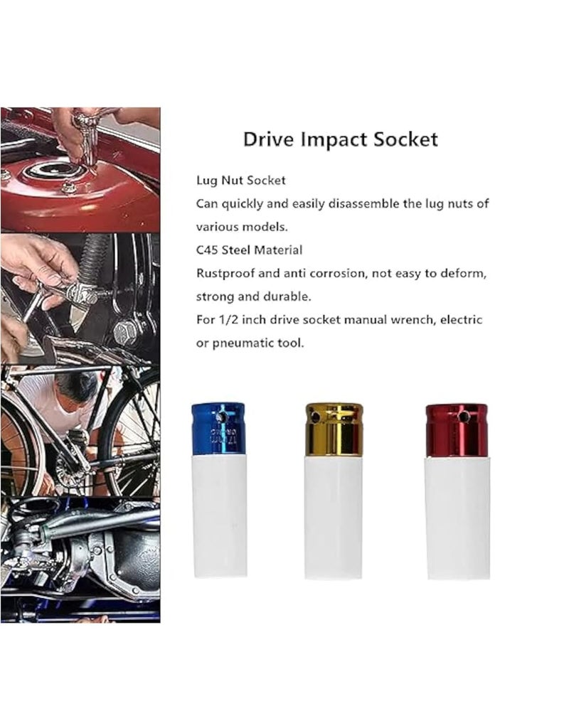 12 inch Wheel Socket Set 17mm19mm21mm WHSS 3 Set of 3 Pcs - Image 5