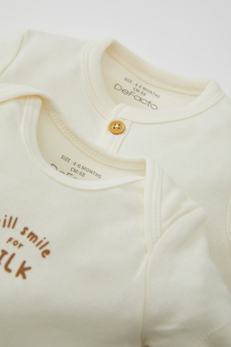 DeFacto Baby Boy Printed 3 Piece Newborn Set - Image 5
