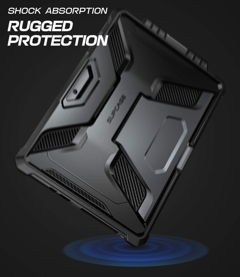 SUPCASE [UB Pro Series] Case for Microsoft Surface Go 4 (2023) / Surface Go 3 (2021) / Surface Go 2 (2020) / Surface Go (2018), Full-Body Kickstand Rugged Protective Case (Black) - Image 4