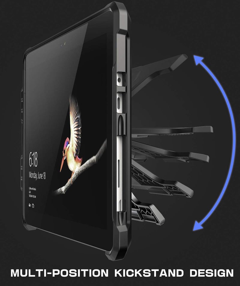 SUPCASE [UB Pro Series] Case for Microsoft Surface Go 4 (2023) / Surface Go 3 (2021) / Surface Go 2 (2020) / Surface Go (2018), Full-Body Kickstand Rugged Protective Case (Black) - Image 2