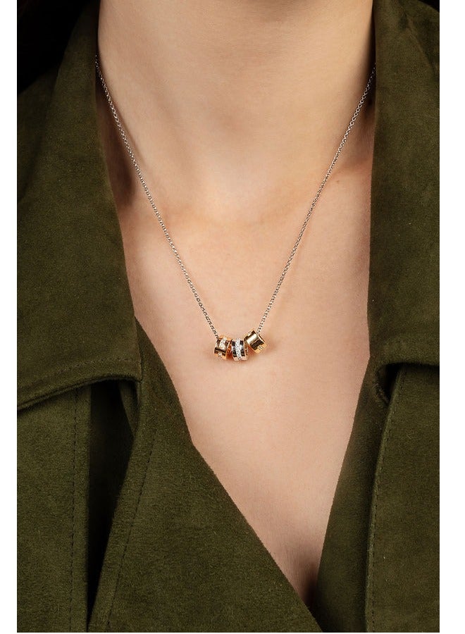 MONACO APM Morse Code Adjustable Necklace for Women TC6350XTRH - Image 3