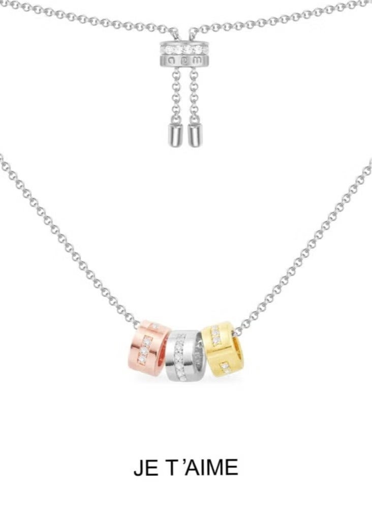 MONACO APM Morse Code Adjustable Necklace for Women TC6350XTRH - Image 1