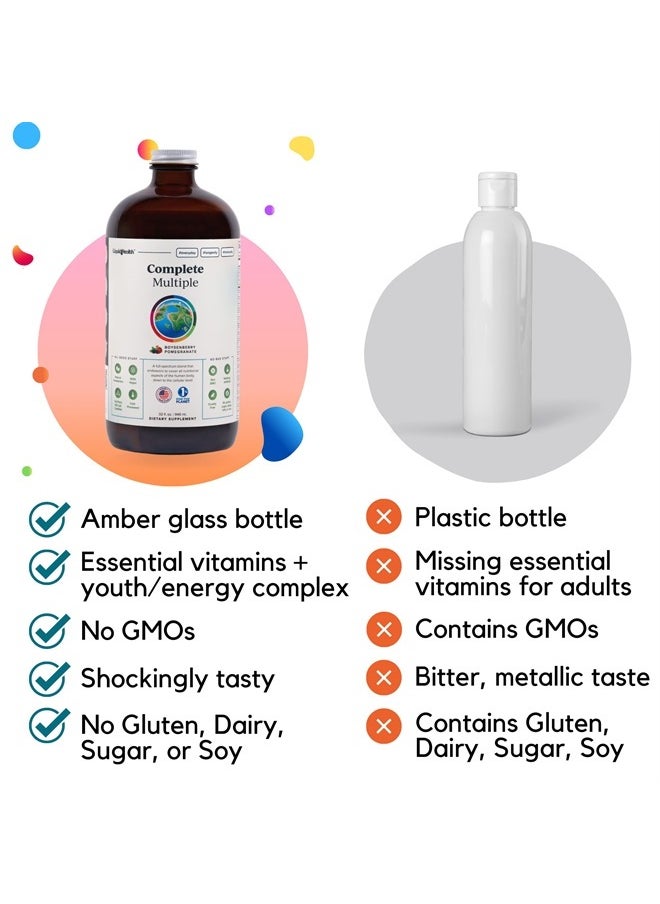 LIQUIDHEALTH 32 Oz Liquid Multivitamin for Adult Men & Women - Complete Multiple, Natural Immune Support, Non-GMO, Vegan, Gluten Free, Sugar Free, Minerals, Prebiotic Fiber Vitamins Supplement  - Image 4