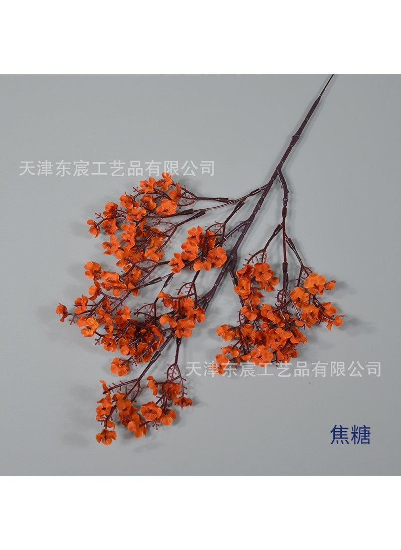 ماركة غير محددة 1 x 5 pcs Silk Starry Artificial Flowers Arch Wedding Bridal Bouquet Decor Caramel 