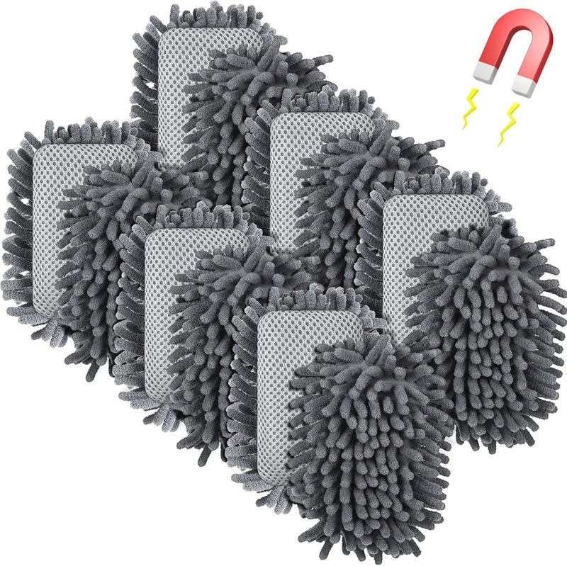 Epakh 12 Pieces Microfiber Shag Whiteboard Eraser Washable Magnetic Board Eraser Dry Chalk Erase Board Eraser for Chalk, Markers, Home, Classroom and Office - Image 1