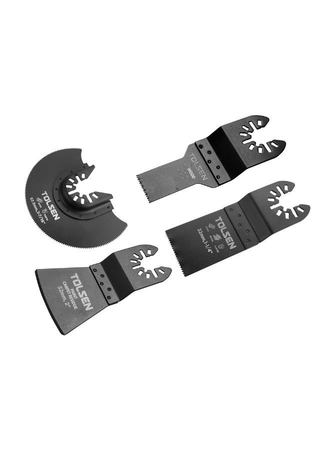 Tolsen 76840 4PCS Oscillating Saw Blade Set – Universal Multi-Tool Blades for Wood, Metal, Scraping & Cutting - Image 2