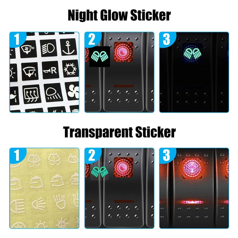 FXC Waterproof Marine Boat Rocker Switch Panel 6 Gang with QC3.0 USB & Type-C Slot Socket + Cigarette Lighter +LED Voltmeter with Overload Protection for Car Rv Vehicles Truck (6 Gang Red LED) - Image 5