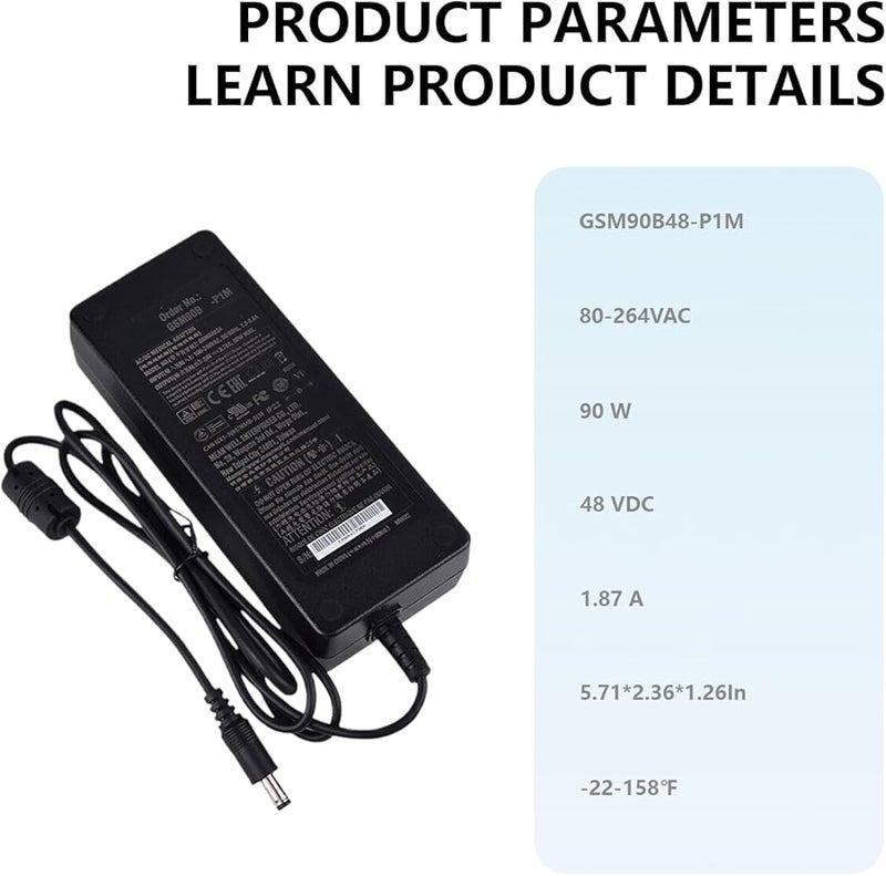 GFZ GSM90B48 P1M 90W AC DC Power Supply Adapter 48V 1 87A High Efficiency - Image 4