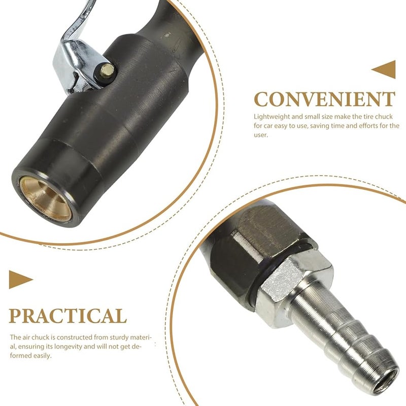 قفل فوهة نفخ الإطارات مصنوعة من النحاس اتصال آمن للسيارة والشاحنة والمركبة - Image 4