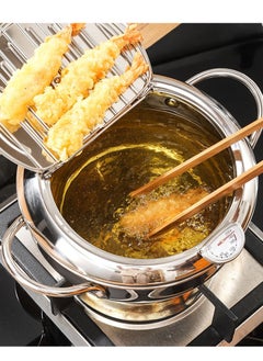 Deep Fryer Pot,2.2L 304 Stainless Steel Tempura Fryer Pan With Temperature Control,Lid,And Oil Drip Drainer Rack For French Fries Shrimp Chicken Wings And Shrimp,20cm - pzsku/Z5FB96A79D0750A26D747Z/45/_/1723278796/c928d2f8-7cee-4ced-800c-8d86ef26bdfc