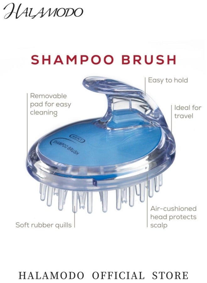 HALAMODO Scalp Massage Brush Shampoo Brush and Scalp Scrubber Hair Exfoliator Brush Comfortable Handheld Scalp Brush with Silicone Head and Durable Plastic Handle Perfect for Women and Men for Scalp Care and Relaxation  - Image 5