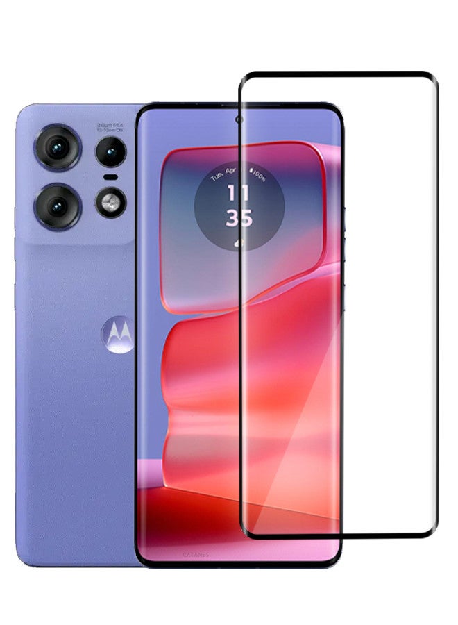 CATANES (for Motorola Edge 50 Pro) 2 Pack Screen Protector Transparent Soft Protective Tempered Glass High Sensitivity Clear HD Screen Protector - Image 1