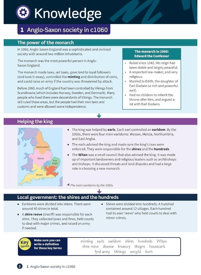 Oxford Revise: GCSE Edexcel History: Anglo-Saxon and Norman England, c1060-88 Complete Revision and Practice (Oxford Revise) - Image 3