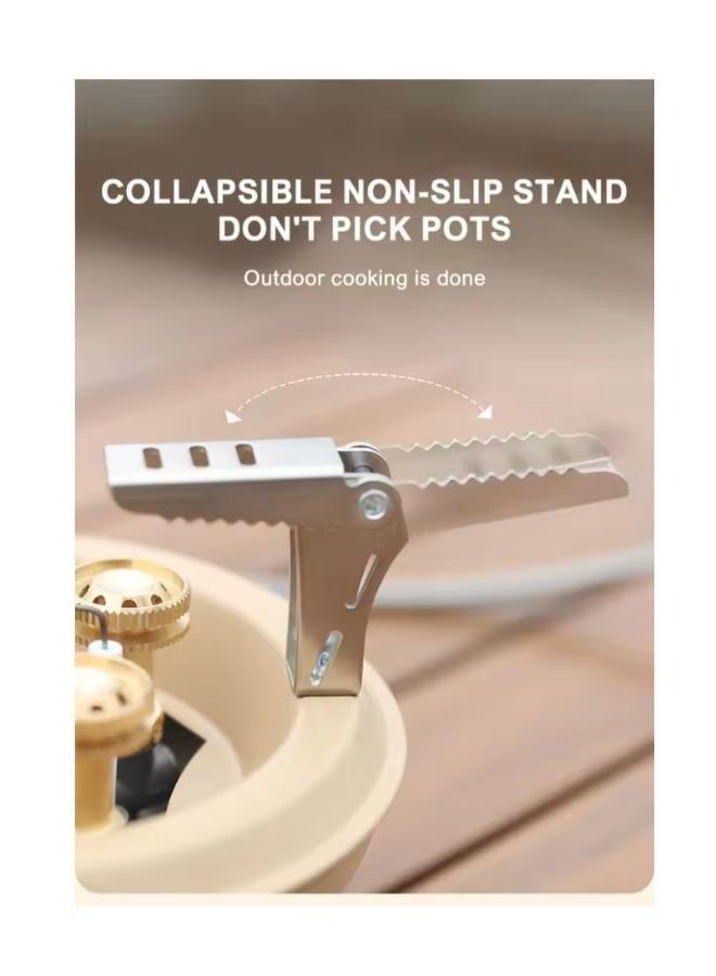 Camping Gas Burner 16000W Mini Camping Stove Portable 5 Core Power Gas Stoves Tourist Picnic Stove with Storage Bag - Image 3