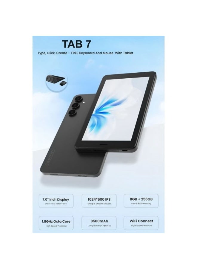 REBENUO TAB7  Android Tablet, 7.0" Screen, 8GB RAM, 256GB ROM, 3500mAh Battery - Image 2