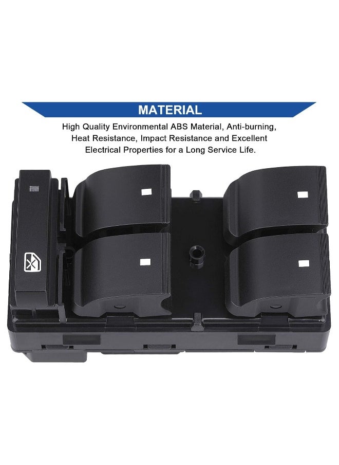 Topleo Driver Side Power Master Window Switch, Compatible with 2007-2013 Chevy Silverado Traverse HHR, GMC Sierra Yukon,Buick Enclave  Replace OE 20945129 25789692  - Image 5