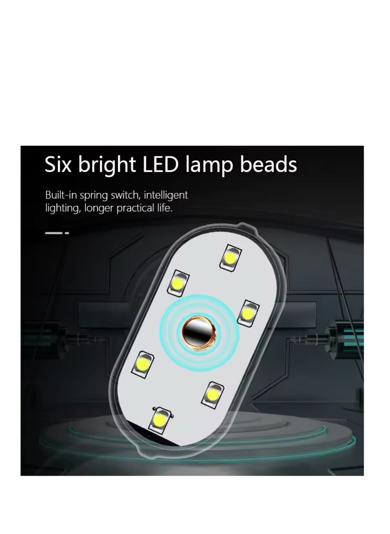 BLUE CORAL Wireless Magnetic Touch Sensor LED Interior Light for Car 7 Colors Magnet Reading Lamp Mini USB Charge Car Foot Ambient Lights  - Image 2