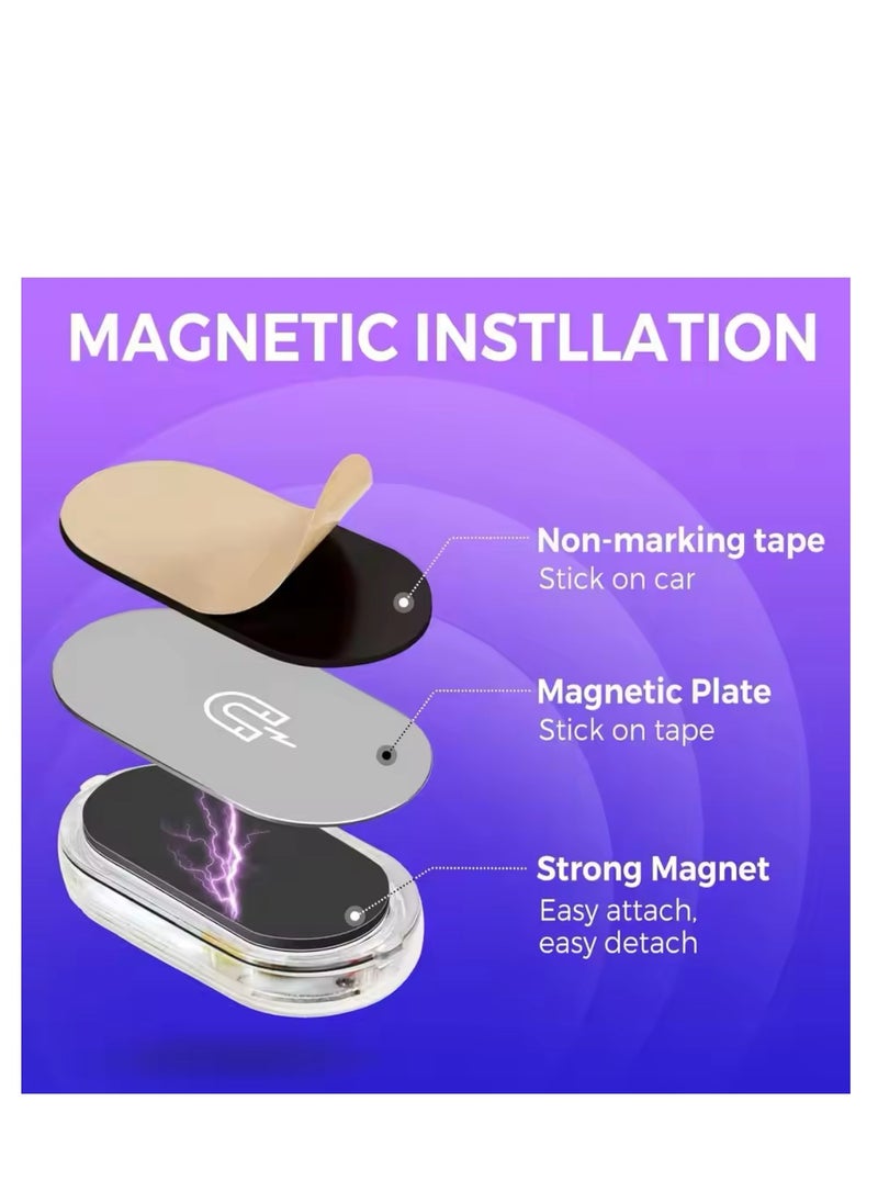 BLUE CORAL Wireless Magnetic Touch Sensor LED Interior Light for Car 7 Colors Magnet Reading Lamp Mini USB Charge Car Foot Ambient Lights  - Image 3
