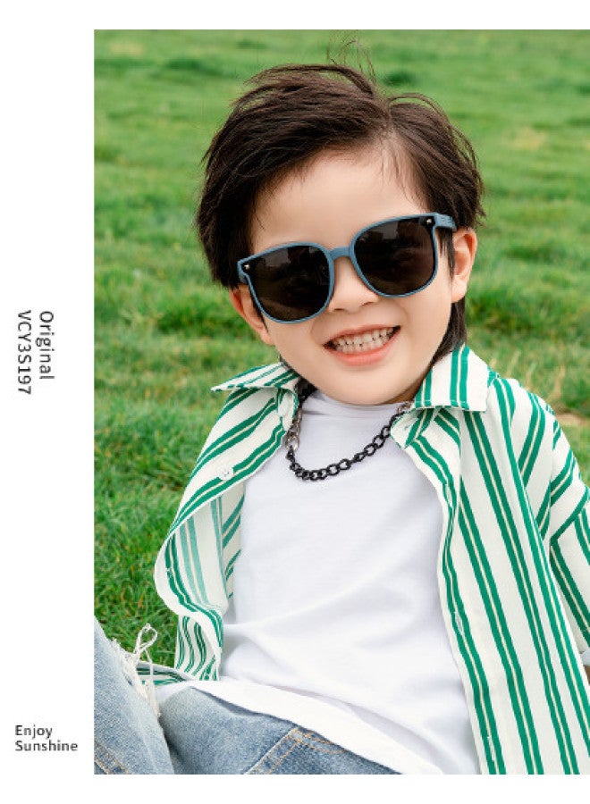 VVC نظارات شمسية قابلة للطي للأطفال - حماية من الأشعة فوق البنفسجية، نظارات شمسية صيفية للأولاد والبنات - Image 1