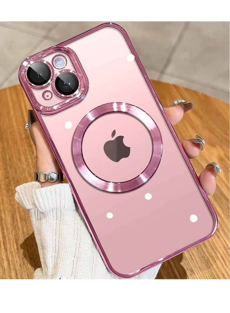ELTRAZONE ELTRAZONE iPhone 15 Plus Case with Integrated Camera Lens Protection [TOP N56 Magnets] [Grade Drop Protection] for Magsafe Women Men iPhone 15 Plus Cover Case 6.7" Pink