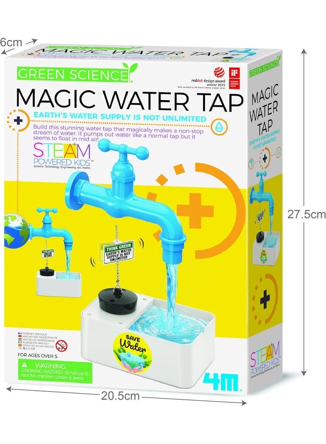 4M Green Science Magic Water Tap – DIY Floating Water Illusion Kit for Kids Ages 5+ – Fun STEM Science Toy That Teaches Water Circulation, Engineering & Optical Illusions – Educational Gift Set | 00-03458 - Image 2