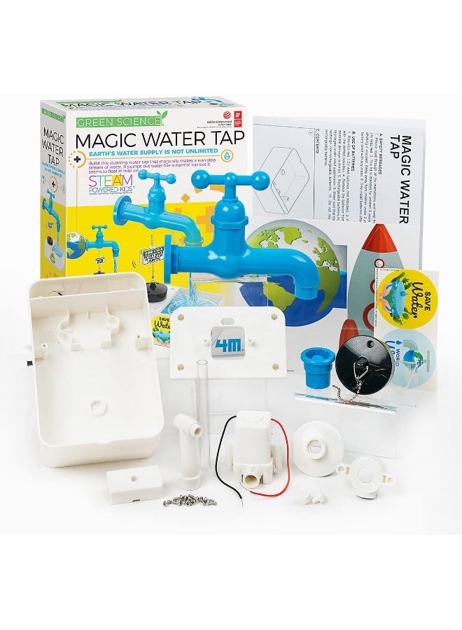 4M Green Science Magic Water Tap – DIY Floating Water Illusion Kit for Kids Ages 5+ – Fun STEM Science Toy That Teaches Water Circulation, Engineering & Optical Illusions – Educational Gift Set | 00-03458 - Image 5