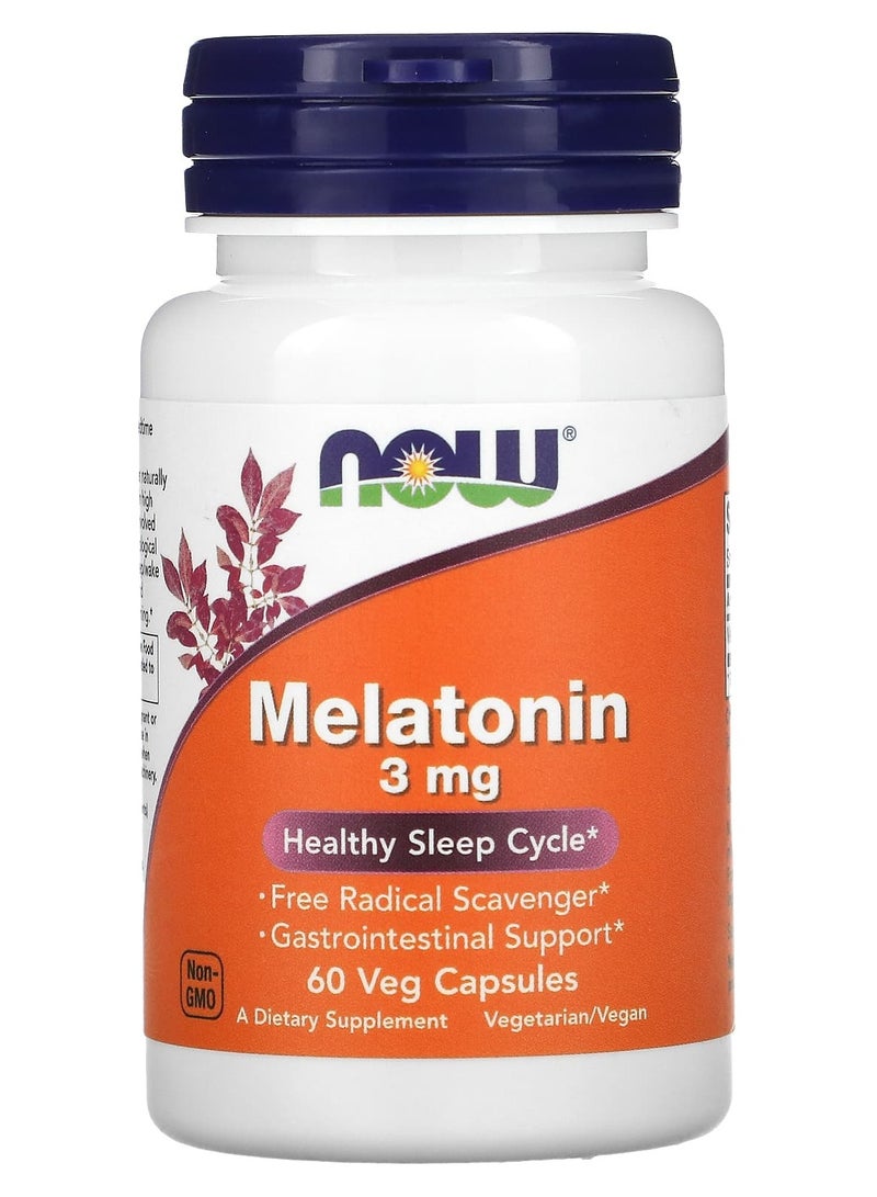 now Melatonin 3Mg - 60Veg Caps