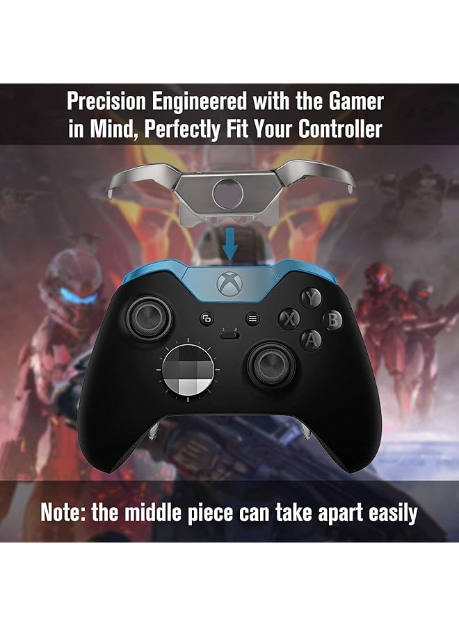 [مُحسّن] قطع غيار مصدات أزرار Lb Rb ومشغلات إصدار فائق المتانة + طقم إصلاح مفك براغي T6 T8 متوافق مع وحدة تحكم Xbox One E Lite [غير أصلية] (عبوة من قطعتين) - Image 4