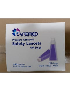 CAREMED 100 Safety Lancets -30 G - 1.6 mm  - Image 3