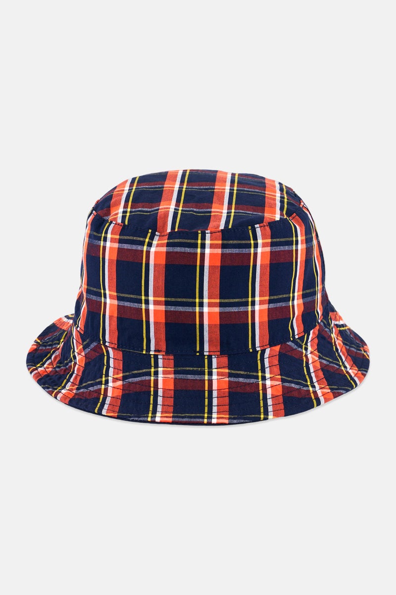 Kenzo Men Checkered Bucket Hat, Multicolor - Image 2
