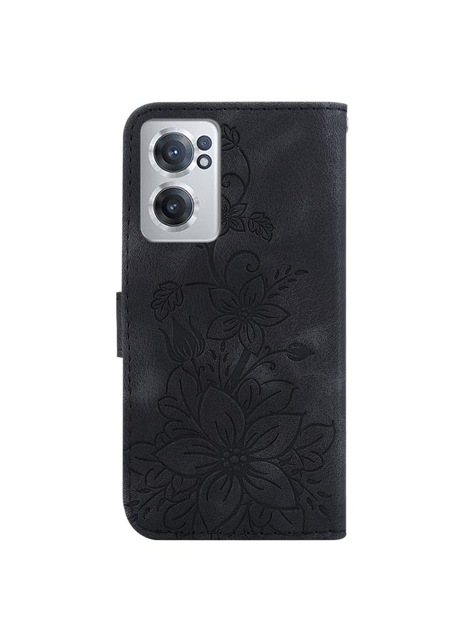 erorex Case For OnePlus Nord CE 2 5G Lily Embossed Leather Phone Case  - Image 3