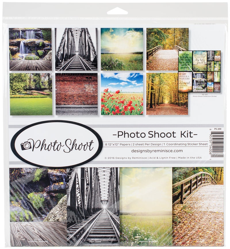 Reminisce PS-200 Photo Shoot Scrapbook Collection Kit 12x12 inches - Image 5