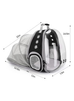 Cool Baby COOLBABY expandable cat carrier backpacks, space capsule bubble pet carrier backpack for small dog, cat carrying backpack with transprent hard Window.  - Image 3