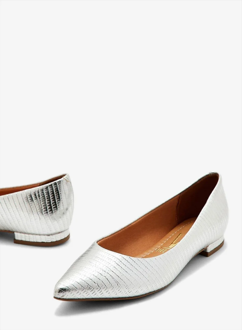 VIZZANO Silver Low Heels Pump for Women – Elegant Office Heel Shoes & Classic Pumps for Girls for Women | Best Price UAE