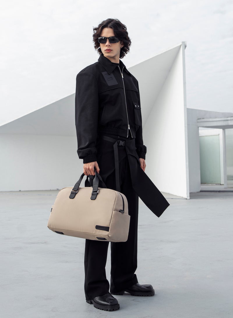 ARCTIC HUNTER Unisex Premium Duffel Bag 27L Water Resistant Large Capacity Weekender Bag with Multiple Compartment for Men and Women, LXB00842 - Khaki - Image 2