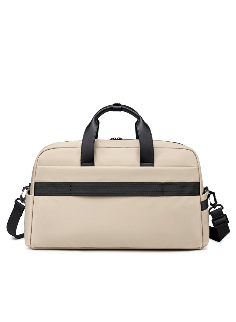 ARCTIC HUNTER Unisex Premium Duffel Bag 27L Water Resistant Large Capacity Weekender Bag with Multiple Compartment for Men and Women, LXB00842 - Khaki - Image 5