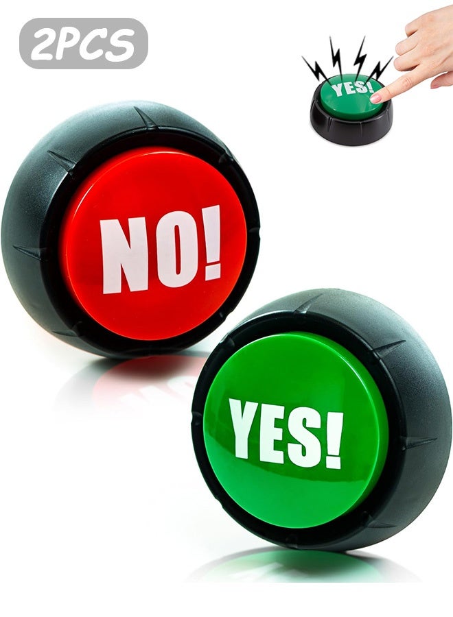 Quantum 2 PCS Knob Buttons, Yes Button and No Button with Sound, Funny Button with Sound Effects for Gag Gifts - Image 1