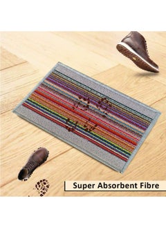 Status Contract Status Contract Polypropylene Home/Living/Lobby/Rectangular Bathroom/Office Entrance Door Floor Mat with Anti Slip Backing (15X23Inch, Pack of 1, Grey)  - Image 2
