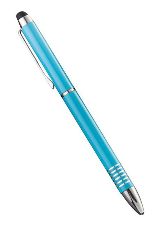 NIBEMINENT Universal Touchscreen Ballpoint Stylus Pen Sky Blue/Silver