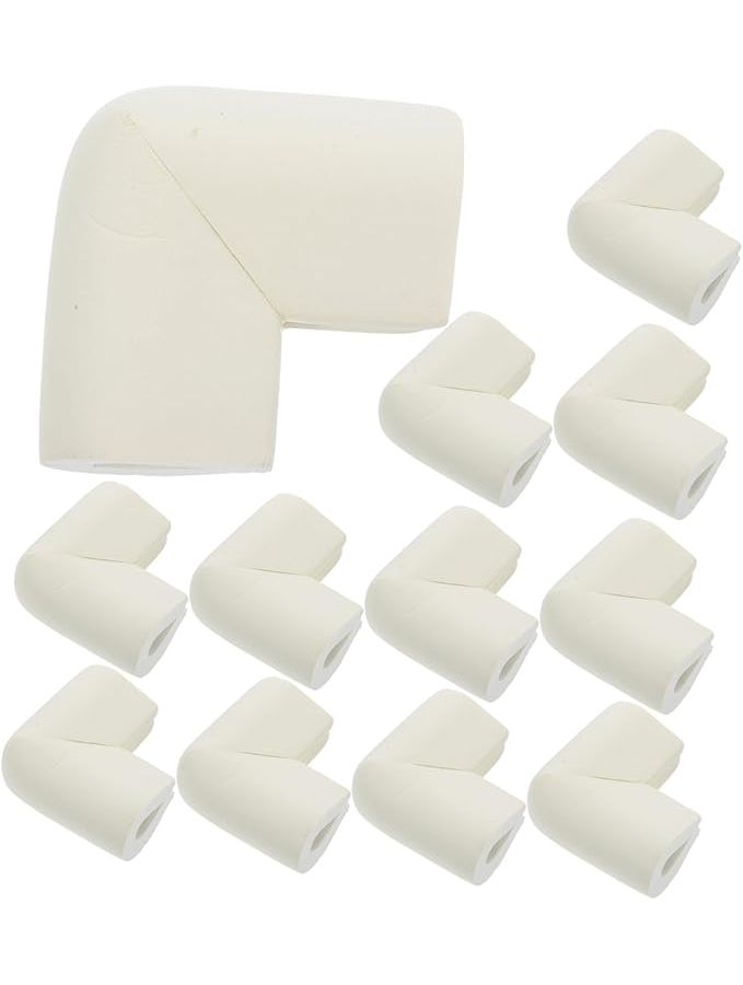 White Corner Protectors 12pcs Furniture Edge Bumpers Soft Foam For Moving Transport - Image 1