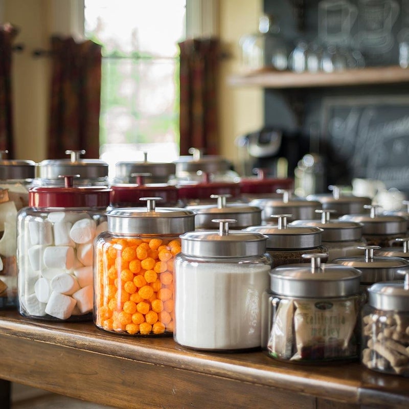 Anchor Hocking 2 Gallon Montana Glass Jar with Lid (2 piece, silver metal, dishwasher safe) - Image 3